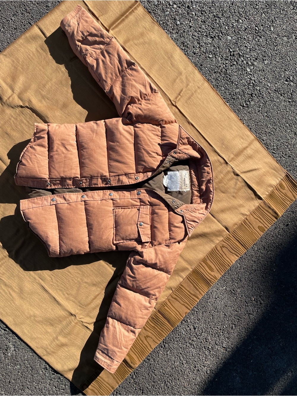 1980’s Herter’s Vintage Goose Down Hooded Puffer Jacket Women’s M Dusty Pink